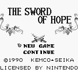 Sword of Hope, The (USA) Title Screen